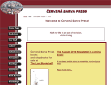 Tablet Screenshot of cervenabarvapress.com